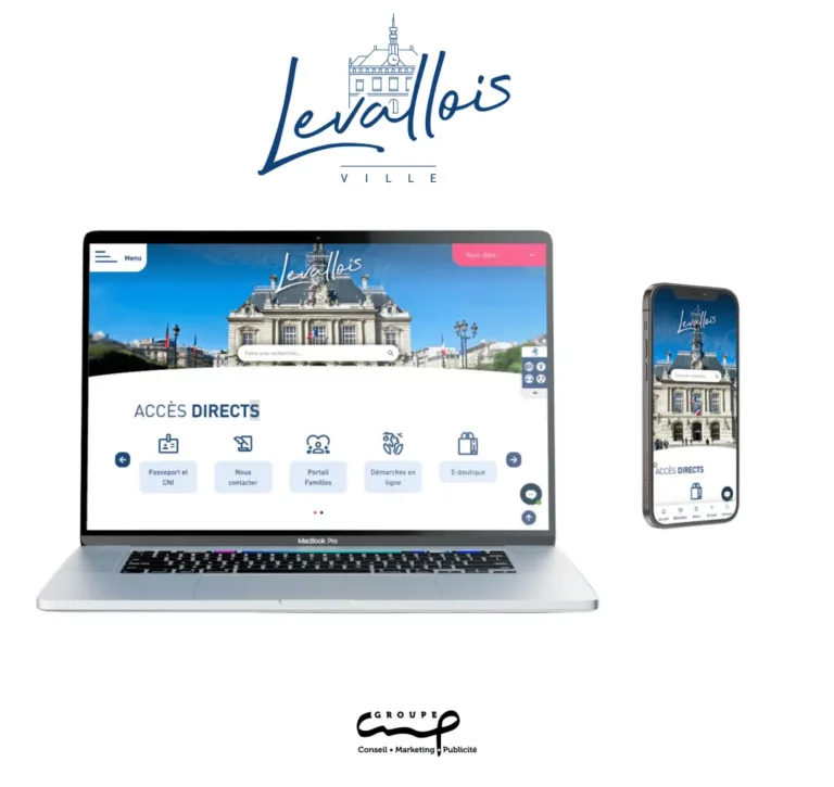 Le travail de refonte du site web de la ville de Levallois